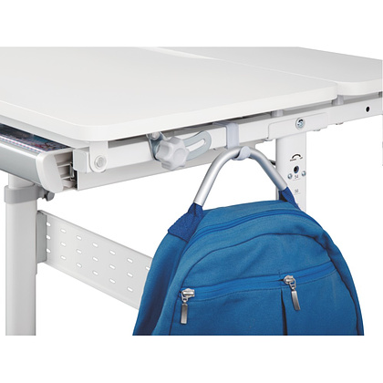 Комплект Ergosmart ученический Smart 80: стол E602 GREY, полка к столу E611 WHITE, накладка Е511 - 7