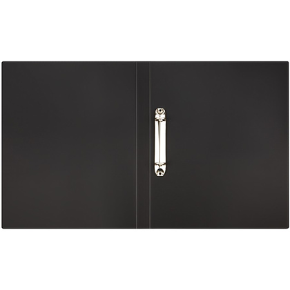 Папка на кольцах "СТАММ", А4, 2 кольца, пластик, черный - 4