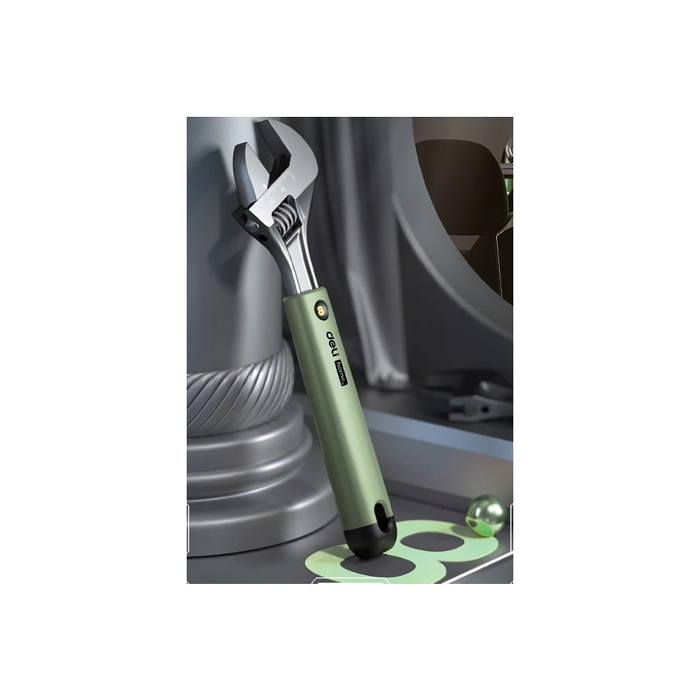 Набор ручного инструмента Deli HS, 8 предметов, Soft Touch, зеленый - 7