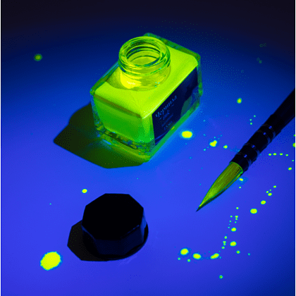 Чернила для рисования и каллиграфии "Малевичъ", неоновые, 15 мл, желтый - 5