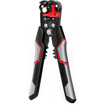 Съемник изоляции автоматический "Deli", 205 мм, черный, красный