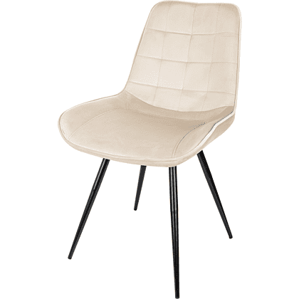 Стул Бюрократ "CH-K2_4", ткань, бежевый, металл, черный, комплект 4 штуки - 4