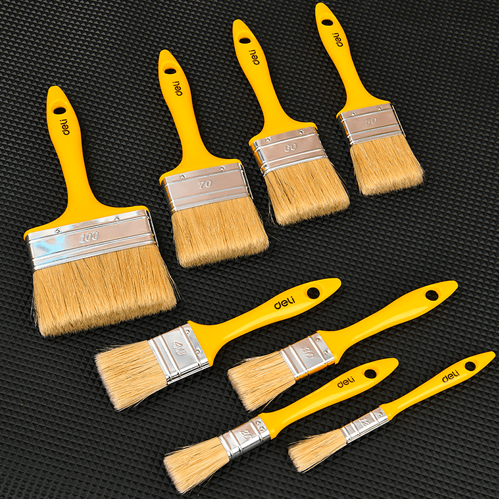 Кисть малярная Deli YS EDL509138 , плоская, 3.5"-90 мм, смешанная щетина - 5