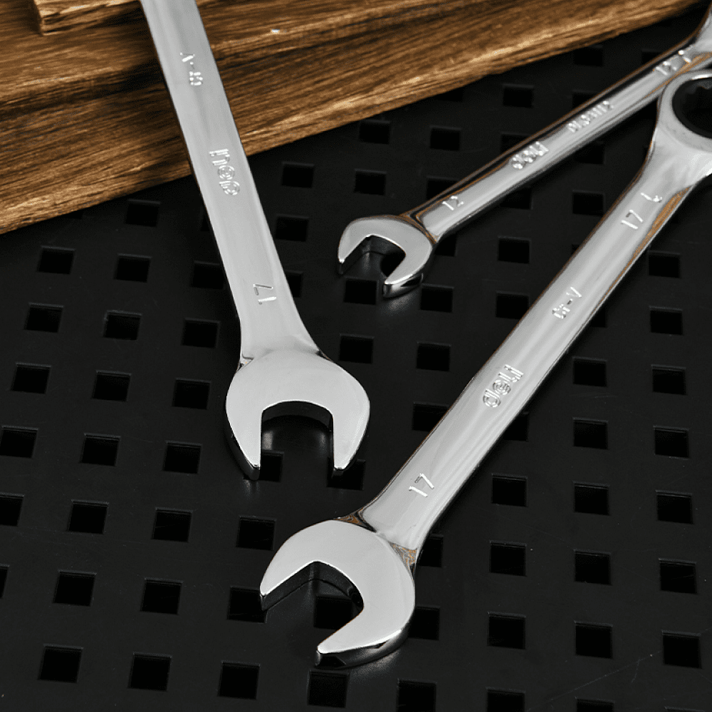 Ключ комбинированный Deli YS EDL34132, 32 мм, с трещоткой, 72 зуба - 4