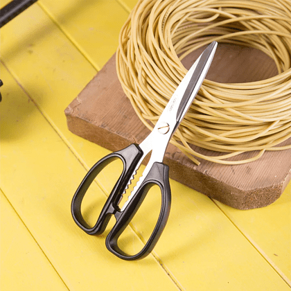 Ножницы универсальные Deli YS EDL2613, 195 мм, черный - 6