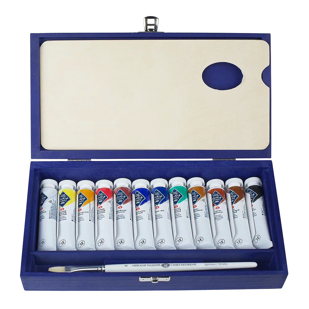 Краски масляные "Мастер Класс", 12 цветов, 18 мл, подарочная упаковка - 4