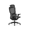 Кресло компьютерное SitZone E-JX-001А, сетка, пластик, черный - 4