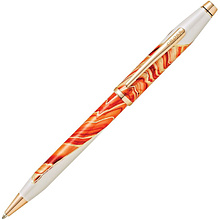 Ручка шариковая автоматическая "Cross Wanderlust Antelope Canyon", 0.7 мм, оранжевый, золотистый, стерж. черный