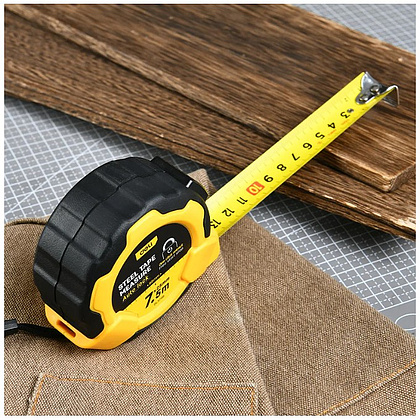 Рулетка Deli YS EDL3798, 7,5 м х 25 мм, желтый, черный - 8