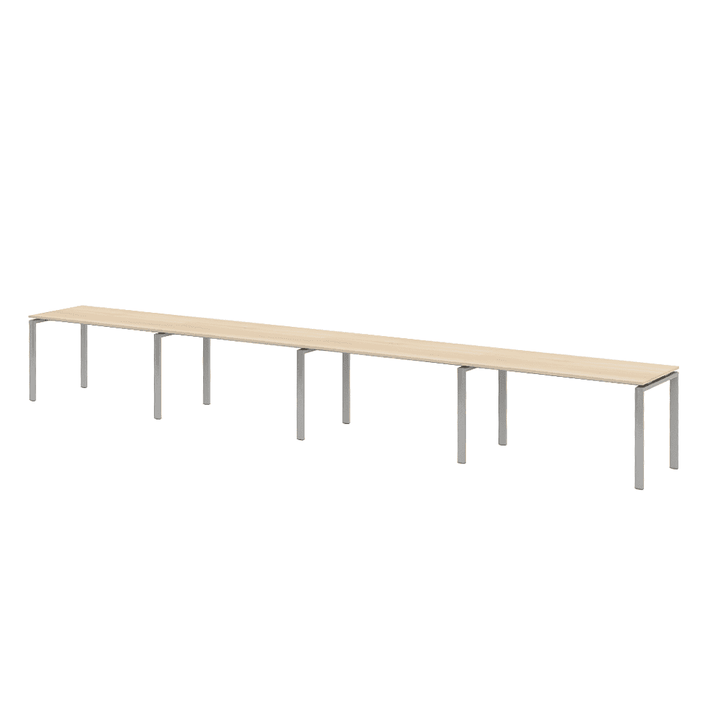 Коллекция Титан Бенч-система линейная на 4 рабочих места ТН314ТР-4х1+ТН314К-22, 5600х700х742