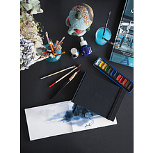 Скетчбук "Rhodia Touch", 300 г/м2, 10.5x14.8 см, 20 листов, черный