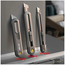 Нож строительный Deli HS EHT4009, 9 мм, Soft Touch, черный