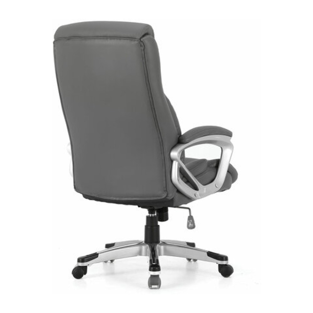 Кресло для руководителя BRABIX PREMIUM "Level EX-527", экокожа, серый, пластик  - 4