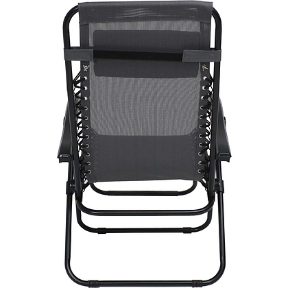 Кресло складное AksHome RELAX, ткань, серый, сталь черная - 11