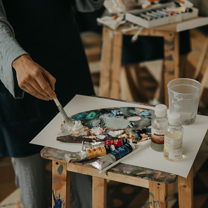 Краски акриловые Ладога, 101 белила титановые, 100 мл., банка - 3