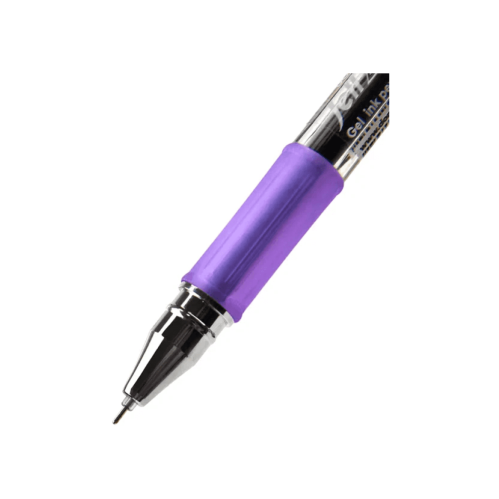 Ручка гелевая "Jell-Zone Standard", 0,5 мм, прозрачный, стерж. фиолетовый - 2