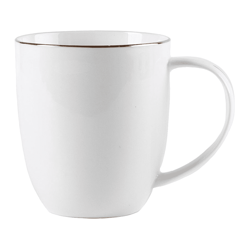 Кружка "Gold", фарфор, 400 мл, белый 