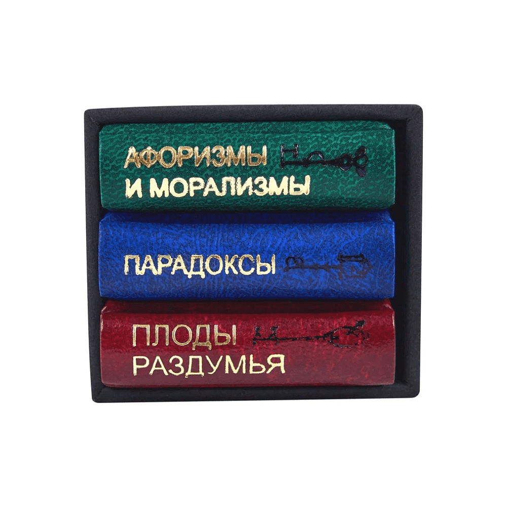 Комплект из 3-х книг-мини "Афоризмы", в футляре, 40х57 мм, ассорти - 2