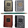 Книга-мини "Евгений Онегин", Александр Пушкин, натуральная кожа, в сундучке с лупой, 40х57 мм, ассорти - 9