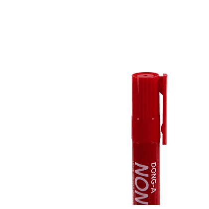 Маркер перманентный "Non-Dry", красный - 5
