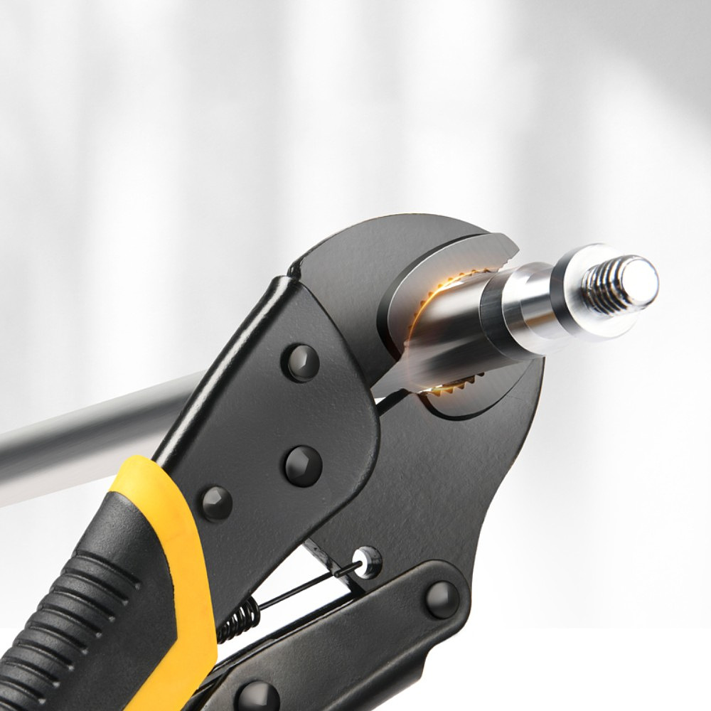 Клещи зажимные "Deli", 250 мм, черный, серый - 2