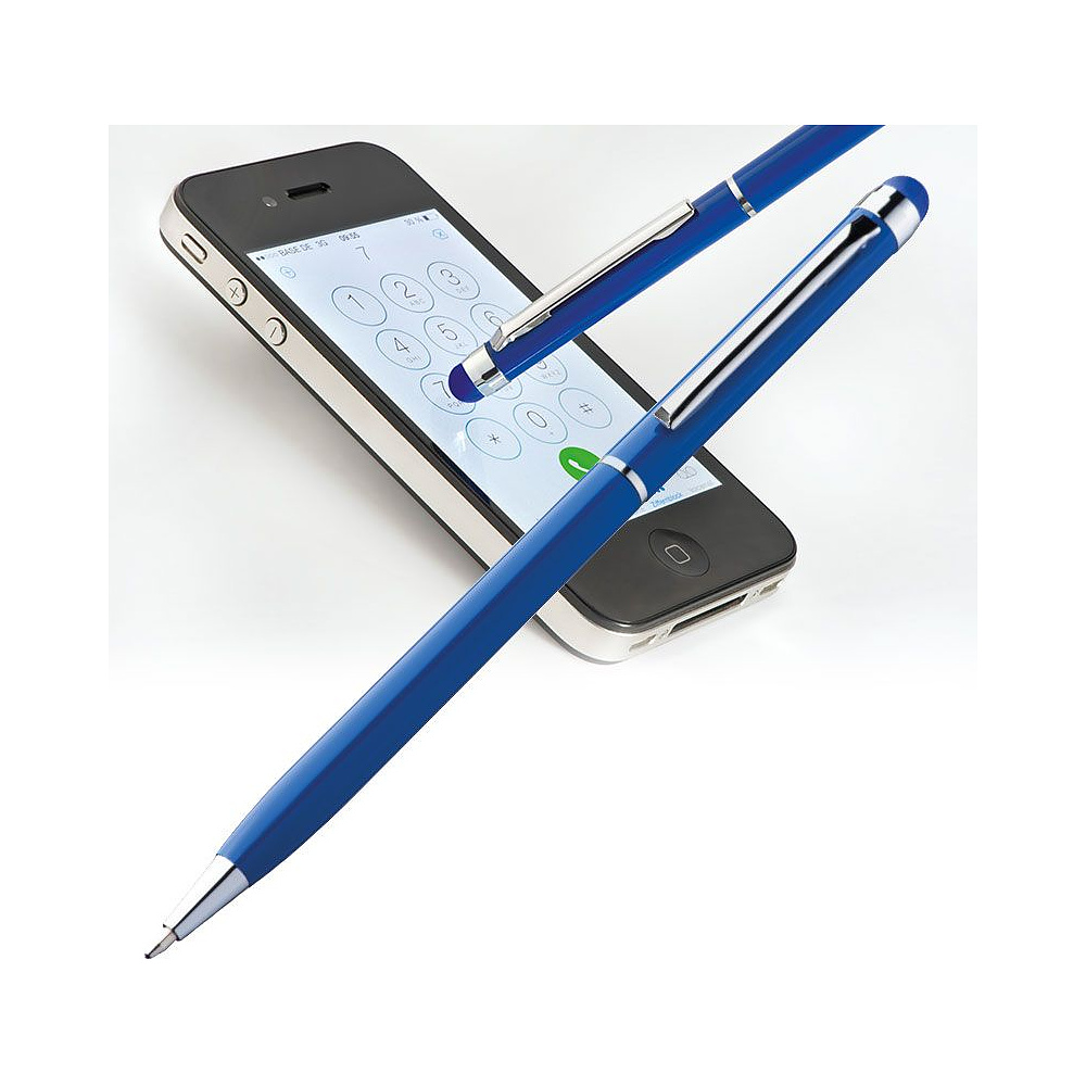 Ручка шариковая автоматическая "New Orleans", 0.7 мм, синий, серебристый, стерж. синий - 3