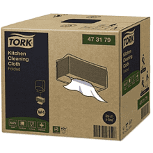Материал нетканый Tork Premium для кухни в салфетках, 1 слой, W4, 75 листов