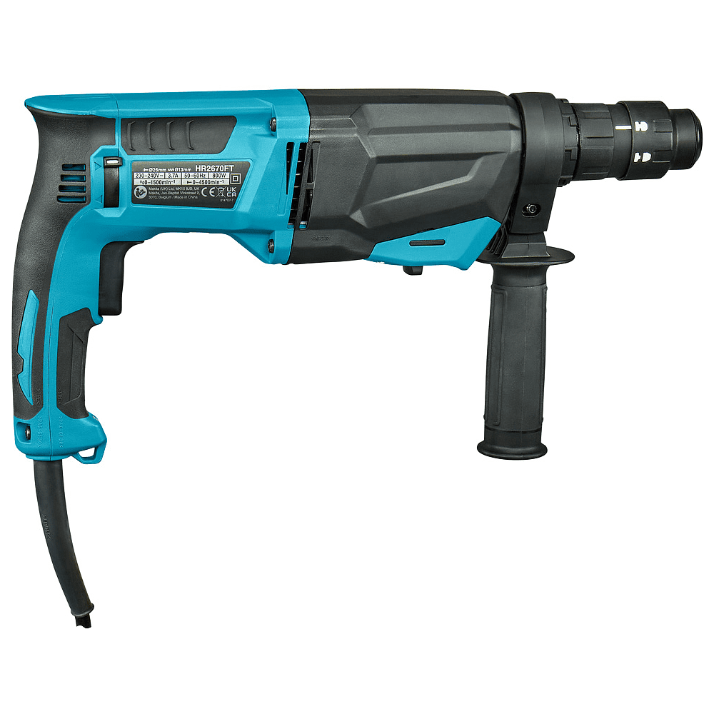 Перфоратор MAKITA HR2670FT, 800 Вт, 3.0 Дж, БЗП, SDS-plus - 9