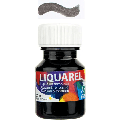 Акварель жидкая "Liquarel", 190 чёрный, 30 мл