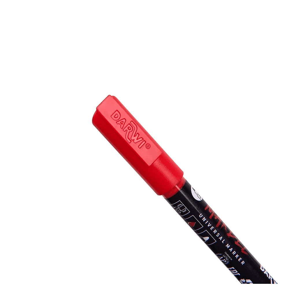 Маркер акриловый "Darwi.Marbel" 480, маковый красный - 4