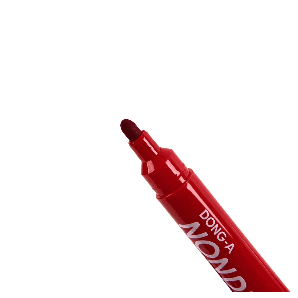 Маркер перманентный "Non-Dry", красный - 4