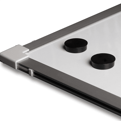 Магнитная доска с полимерным покрытием "C7", 120х150 см, белый - 2