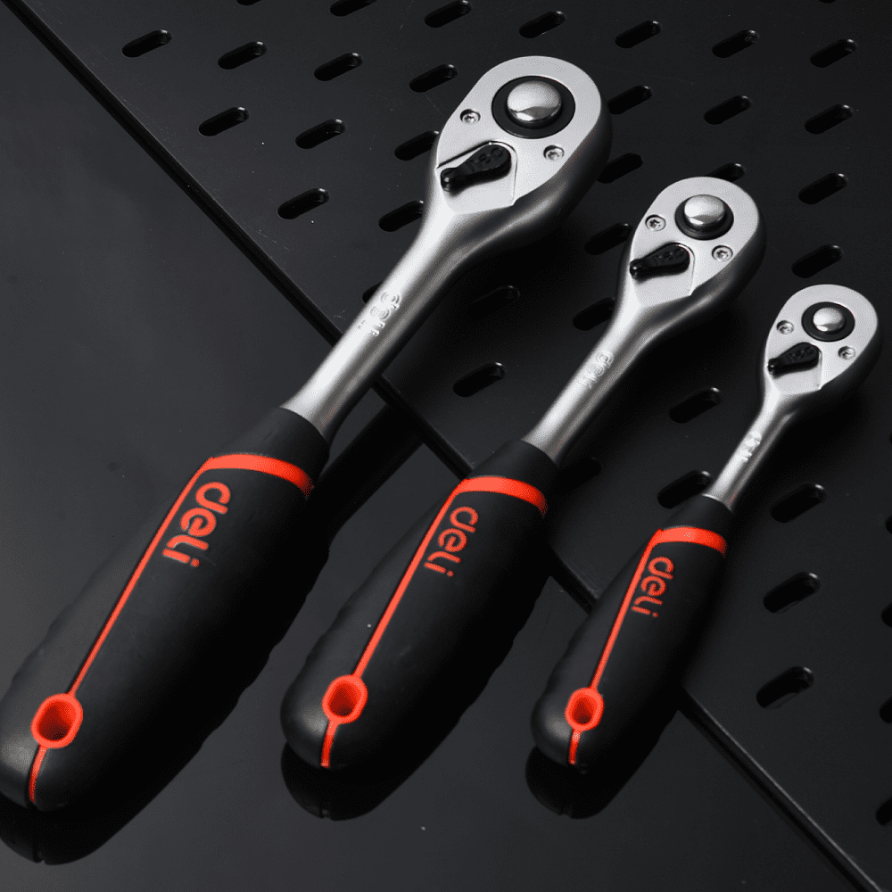 Ключ-трещотка Deli RS EDQ41802, 1/4", 150 мм, 72 зуба - 5