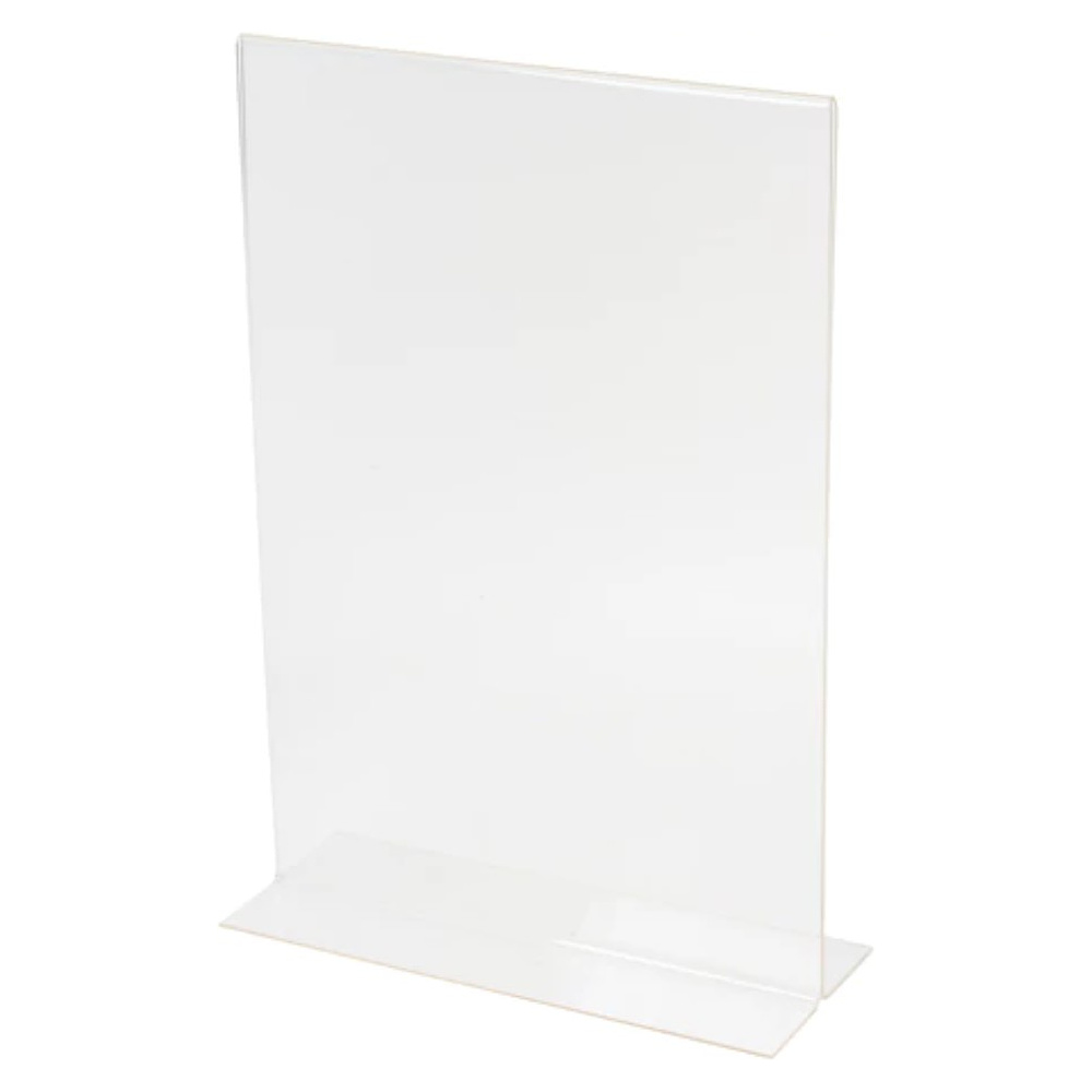 Стойка информационная "Brauberg", настольная, A4, вертикальная, прозрачный - 3