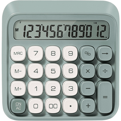 Калькулятор настольный EM36 Deli, 12-разрядный, пластик, зеленый 
