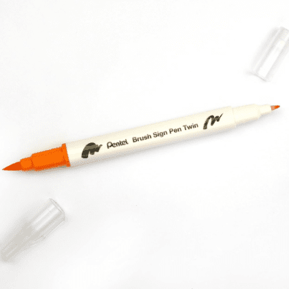 Маркер-кисть "Brush Sign pen twin", 24 шт - 6