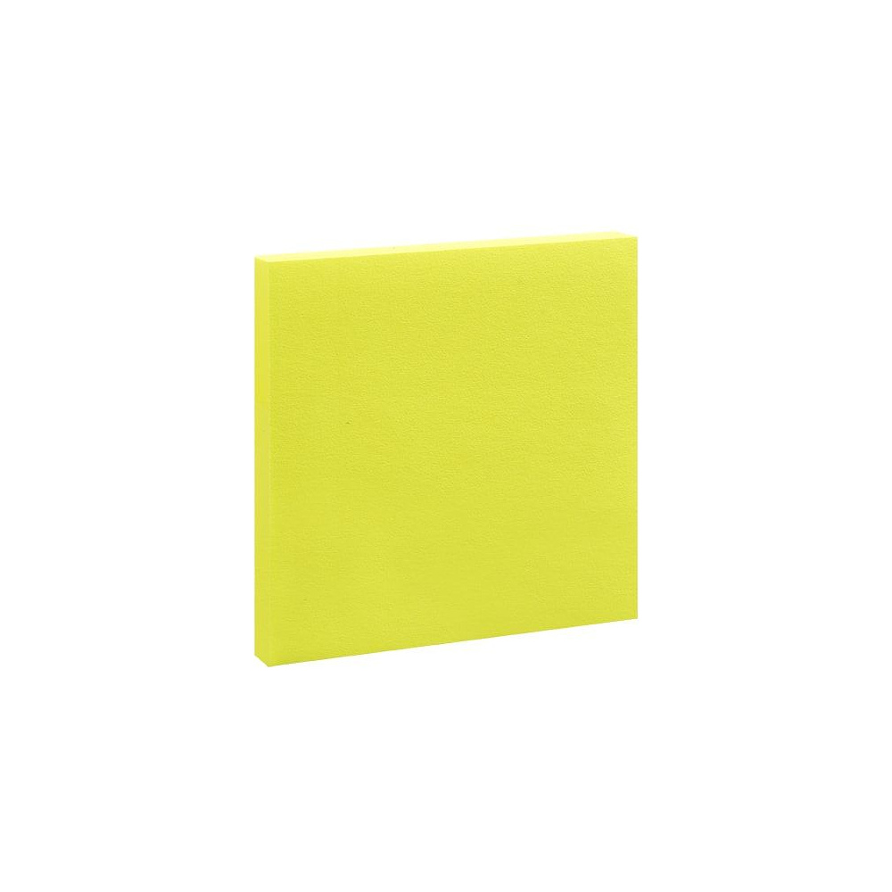 Бумага для записей на клейкой основе "Kores", 75x75 мм, 100 листов, желтый неон - 2