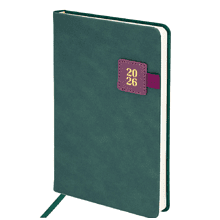 Ежедневник датированный "Accent", А5, 336 страниц, зеленый, 2026