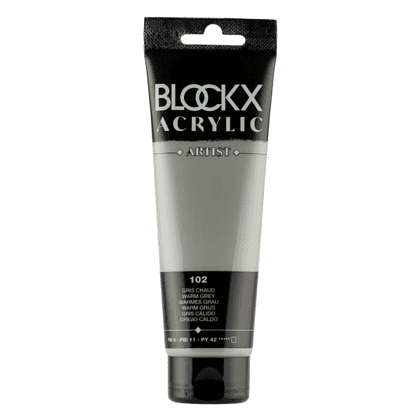 Краски акриловые "Blockx", 102 теплый серый, 120 мл