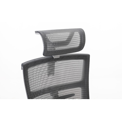Кресло для руководителя EVOLUTION "FISHBONES", ткань, сетка, пластик, серый - 11