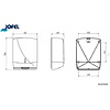 Диспенсер для листовых полотенец "Jofel", металл, металлик - 2