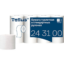Бумага туалетная Tellus Премиум, TР4, 8 рулонов, 15 м, 3-слоя