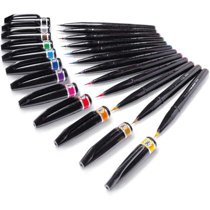 Маркер-кисть "Brush Sign pen Artist", 4 шт - 2