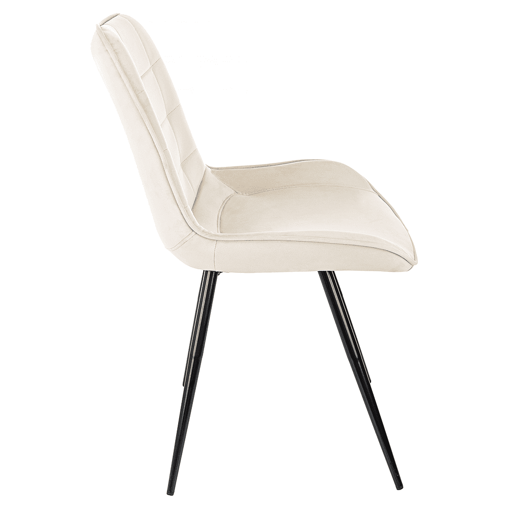 Стул Бюрократ "CH-K2_4", ткань, бежевый, металл, черный, комплект 4 штуки - 5