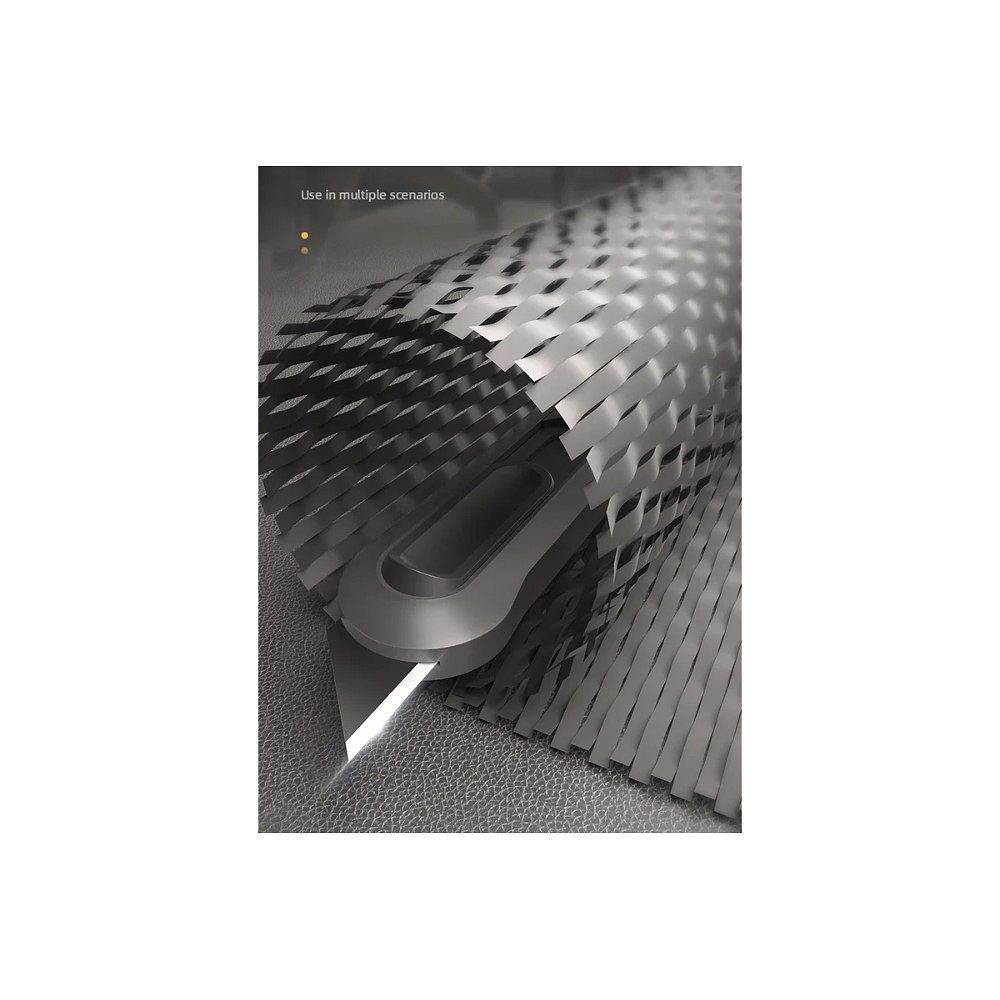 Нож строительный Deli HS EHT4008, 135x30 мм, трапеция, Soft Touch, черный - 4