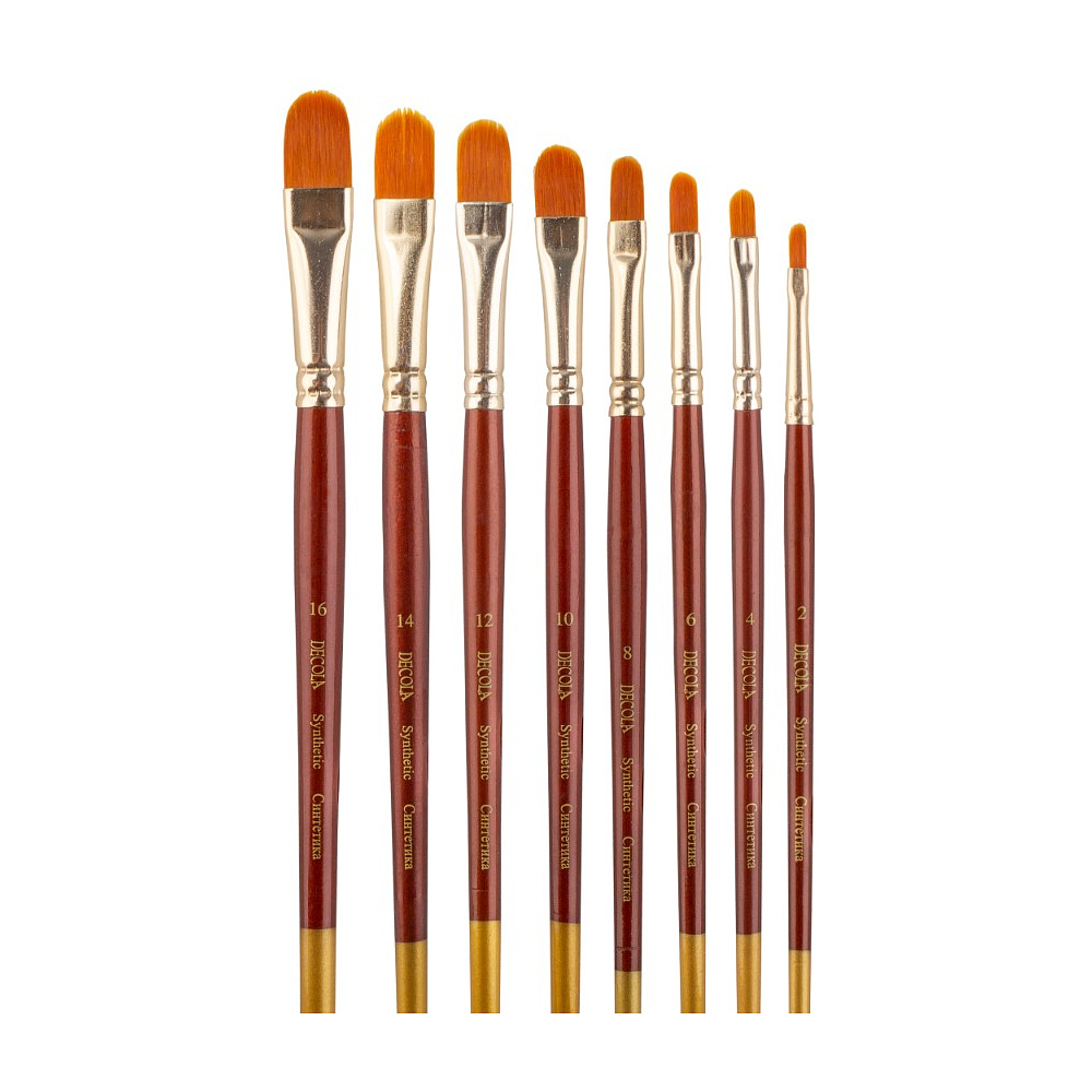 Кисть "Decola", синтетика, овальная, №10 - 6