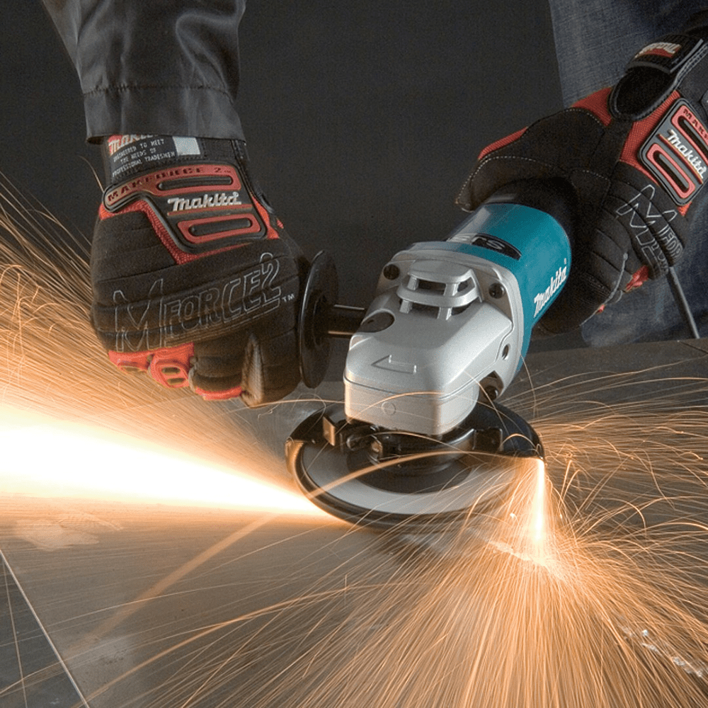 Шлифмашина угловая MAKITA 9565CVR, 1400 Вт, 125 мм, SJS - 11