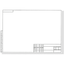 Форматка чертежная А3 с рамкой