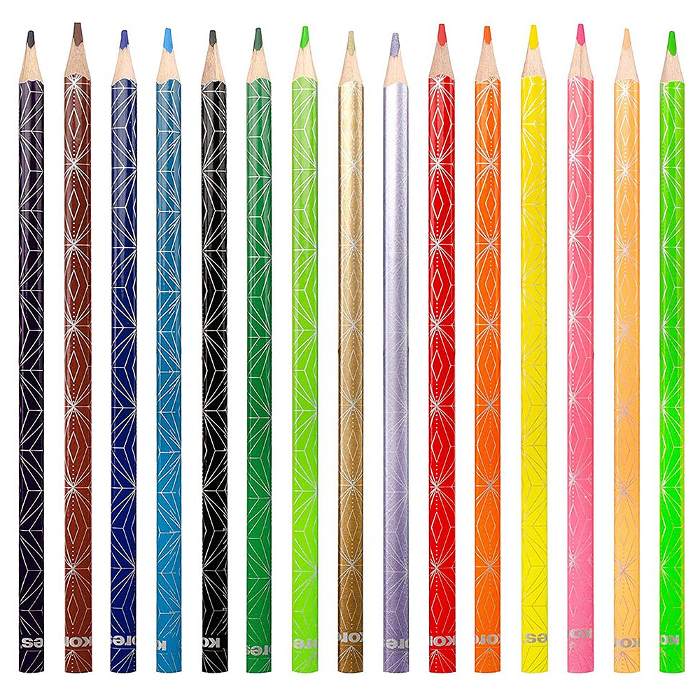 Цветные карандаши "Kolores Style", 15 цветов, -30% - 2
