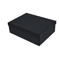 Коробка подарочная картонная, 223х308х95 мм, черный